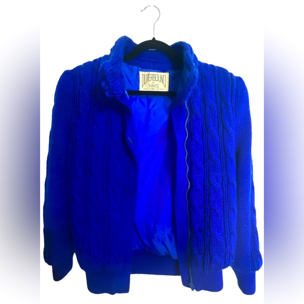 OUTERBOUND | BY HMS Knit Sweater Jacket/Coat BLUE